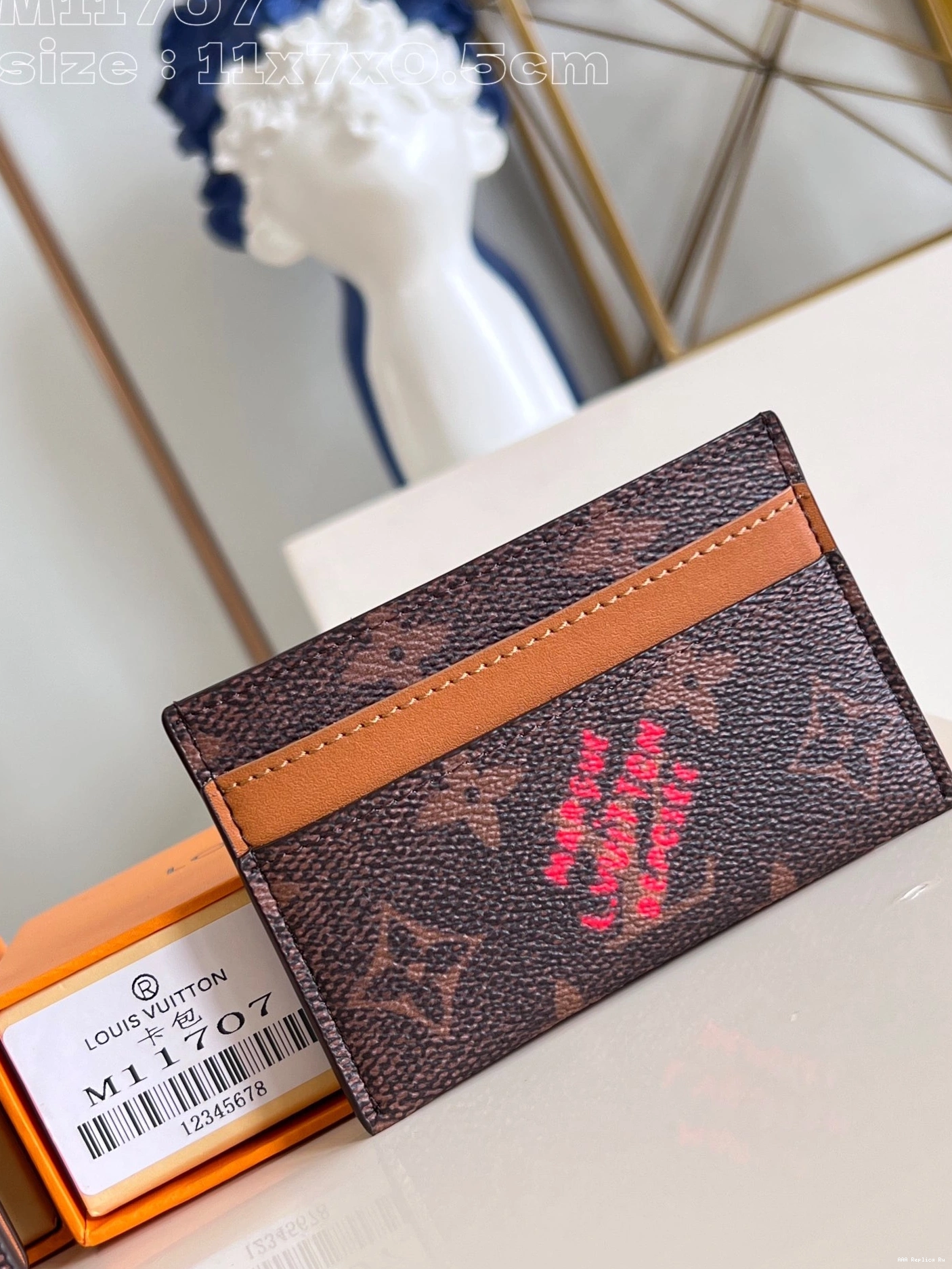 AAA Replica Ru VUITTON CARD LOUIS HOLDER-11*7*0.5cm 0802